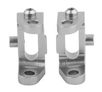 Pour véhicule 4WD Optima Maxima 1/10 RC Upg, partie avant Ca Block RC Upg, aluminium y bloc Ca avant pour les performances de contrôle, 2,4 GHz (Argent)