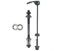 Pour vélo à dégagement rapide avec jeu de brochettes, roulements de moyeu de 25 mm avant et de remplacement ou essieu arrière de vélo, construction en acier pour 6 pour 7 ou 8 vitesses (arrière)