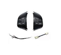 Pour Verna 2008-2016 Boutons De Volant Multifonctions Courbe Haut Et Bas + Contrôle Carré Boutons de remplacement(Piano black 8 keys)