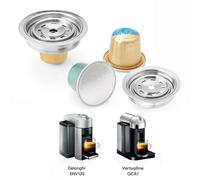 Pour Vertuo Pop Vertuoline prochain adaptateur de capsule de café réutilisable Nespresso convertit aux dosettes Vertuoline accessoires iCafilas 80ml