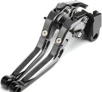 Pour VESPA 160GS 180SS 150 VBA-T4 50-125/PV/ET3/PK/S/XL 125 VNA-TS PX80-200/PE Pour Lusso 317 Leviers Frein D'Embrayage Moto Extensibles Pliables Levier d'embrayage(Titanium)