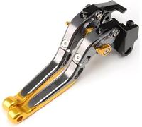 Pour VESPA 160GS 180SS 150 VBA-T4 50-125/PV/ET3/PK/S/XL 125 VNA-TS PX80-200/PE Pour Lusso 317 Leviers Frein D'Embrayage Moto Extensibles Pliables Levier d'embrayage(Yellow)
