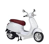 Pour Vespa Primavera 150 1:12 Alliage Moulé Sous Pression Véhicule Loisirs Moto Modèle Simulation Voiture Métal Rue Scooter Modèle Passe-temps Cadeau Collection Jouet Mémorial(White)