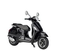Pour Vespa PX GTS 125CC 946 1:18 Statique Moulé Sous Pression Voitures De Collection Amateurs Moto Modèles Jouets Roman Holiday Collection(GTS 125CC black)