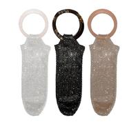 Pour vin avec diamants - Élégant sac fourre-tout orné de diamants d'imitation et poignée en résine | Bouteille de vin de luxe et de champagne | Emballage cadeau parfait pour une fête