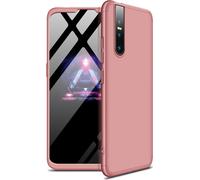 Pour VIVO V15pro Ultra Slim PC couverture arrière antidérapante 360 degrés Full Protective Case or rose