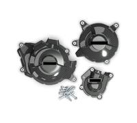 pour VOGE DS900X 2023-2024 Motos Couvercle Protection Moteur Boîtier Magnétor Côté Gauche Carter Carénages Stator Protèges-Cadre(1 Set-CF)
