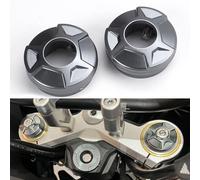 Pour VOGE Valico DS900X DS525X DS625X 900 DSX 525 DSX 625 DSX900 DSX525 2023 2024 2025 625dsx Accessoires Moto Trois Étoiles Couverture Colonne en Aluminium CNC Couverture Décorative Antichoc (Gris)