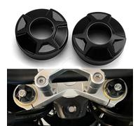 Pour VOGE Valico DS900X DS525X DS625X 900 DSX 525 DSX 625 DSX900 DSX525 2023 2024 2025 625dsx Accessoires Moto Trois Étoiles Couverture Colonne en Aluminium CNC Couverture Décorative Antichoc (Noir)