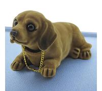 pour voitures, décoration de voiture chien | Figurines de chien en résine à tête secouée pour tableau de bord - Ornement de bureau créatif mignon, décor de tableau de bord de voiture pour étagère, reb