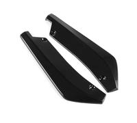 pour Voitures pour BMW X5 X7 E46 E91 E90 E93 E81 E60 E61 F10 F20 2 Pièces Pare-Chocs Arrière Lèvre Enveloppement Angle Diffuseur Séparateur Canard Aileron Coffre Spoiler Wing(Noir Brillant)