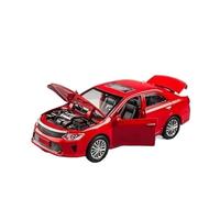 pour Volkswagen CC Alliage Métal Moulé sous Pression Modèle Son Et Lumière Tirer Jouet Cadeau Modèle À L'échelle 1 32(Rouge)