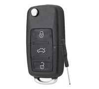 Pour Volkswagen Jetta Golf Skoda Transporter Seat Octavia Polo B5 Leon Tiguan Touran Sharan MK6 Scirocco Jetta Passat Bettle VW Coque de clé avec lame (3 boutons avec tournevis)