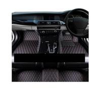 pour Volvo EX30 2023 2024 2025 Tapis De Sol Voiture en Cuir Ensemble Complet Coussinets Pied Imperméables(Black Red,RHD)