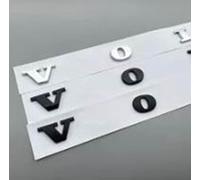 pour Volvo Lettres Coffre Arrière Coffre Emblème Badge Autocollants Chrome Noir ABS Logo De Voiture XC90 XC60 XC40 XC70 XC80 S60 S80 S90 V40 V60,Chrome Silver