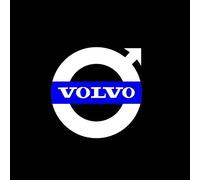 Pour Volvo Rdesign S90 S60 S80 S80l Xc40 Xc90 Xc60 V40 V90 V60 Accessoires Voiture Porte Lumière Led Emblème Bienvenue Projecteur Logo Lampe-2pcs-V1