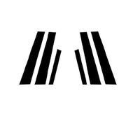 Pour Volvo S60 2011-2023 Autocollants Décoratifs Pour Montants De Porte Et De Fenêtre Style Et Habillage Des Colonnes B C QAQMHVCVB(2011-2018)