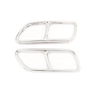Pour Volvo S60 2016 2017 2018 2019 Garniture De Couvercle De Sortie De Tuyau D'échappement De Silencieux Arrière De Voiture En Acier Inoxydable