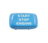 pour Volvo V40 V60 S60 XC60 S80 V50 V70 XC70 Bouton Démarrage du Moteur Voiture Remplacer Couvercle Interrupteur D'arrêt Clé Décor Garniture Autocollant Style Autocollant Garniture(Bleu)