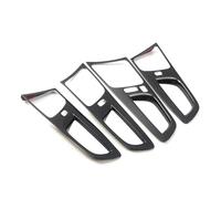 Pour Volvo XC60 2018-2022 Garniture De Cadre De Poignée De Porte Intérieure Accessoires Et Décoration Pour L'intérieur De Voiture IENQBVL(Carbon Fiber look)