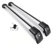 pour Volvo XC60 2018-2025 Barre Transversale Porte-Bagages Porte-Bagages Toit Barres Chargement Verrouillables Barres Transversales Voiture Porte Bagages(Black Silver)