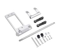 Pour VP Pour Capra F9 1/10 Support Servo BAT Aluminium CNC Avec Kit Direction Hydraulique Crawler RC À Essieu Portique Châssis Pour LCG RC Mise Niveau Modèles(Silver)