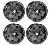 Pour VRD VS4-10 Pour Phoenix H10 OPTIC Pour SCX10 Pour Capra Pour TRX4 Pour LCG 1/10 Rigs Décalage Réglable Ultralight Carbon Aluminium 1.9 Roues Beadlock RC Pièces Rechange(Type C)