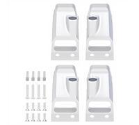 Pour VS4-10 Pour Phoenix 1/10 Supports D'amortisseurs Avant Arrière Rallongés Aluminium 4 Pièces - Pièces Rechange Châssis Crawler RC Accessoires Modèles RC(Silver)