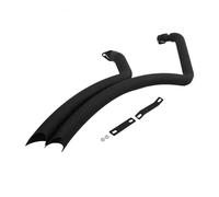 Pour VT750C VT750C2F Pour Shadow Pour Spirit Pour Aero Pour Phantom 750 Escape Full Escape Systems Slip On Front Link Pipe Silentler(Noir)