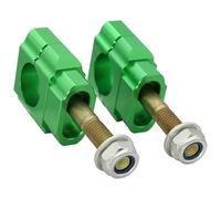 pour VTT pour Dirt pour Pit pour Vélo Motocross pour VTT pour Quad Kit De Montage De Guidon CNC Pinces De Montage Risers Guidon Moto Riser De Guidon(Vert)