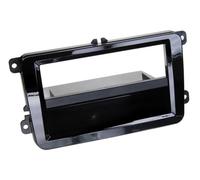Support avec vide poche compatible avec Seat Skoda VW Noir brillant