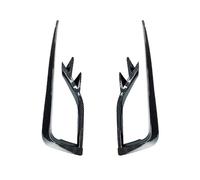 pour VW pour 7.5 pour MK7.5 2017 2018 2019 ABS Noir Brillant Cadre D'admission Spoiler Splitter Parechocs Avant Couvercle Ventilation Garniture(Fiber Look)