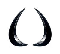 Pour VW Pour Beetle 2012 2013 2014 2015 2016 2017 2018 2PCS ABS Voiture Phare Sourcils Phare Paupière Couverture Garniture Couvercle Phare Voiture(Piano Black)