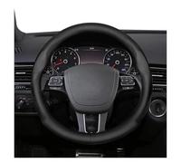 pour VW pour CC pour Touran pour Tiguan pour T-Roc pour Touareg ID3 Housse De Volant Ronde en Forme De D Couvre Volant Voiture(Punch Black)