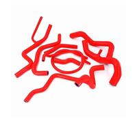 Pour VW Pour Corrado VR6 Pour Golf MK3 VR6 2.8 1992 1993 1994 1995 1996 1997 Kit Durites Radiateur En Silicone HETEVSCCK(Red)