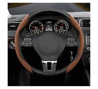 pour VW pour Crafter pour Taigo pour Up pour Santana pour Nivus Boucle Antidérapante Housse Volant en Daim Convient(Rond Marron 2 pièces)
