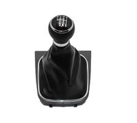 pour VW pour EOS 2006 2007 2008 2009 2010 2011 Pommeau Levier Vitesse à 6 Vitesses avec Soufflet en Cuir Pommeau De Levier De Vitesses