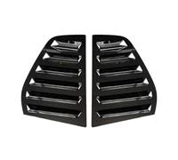 Pour VW Pour Golf 5 Pour MK5 2003-2010 ABS Plastique Voiture Arrière Triangle Stores Persiennes Couverture Protecteur Autocollants Aileron Latéral Fenêtre Arrière(Gloss Black)