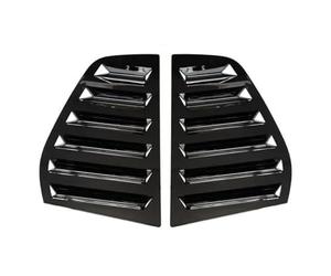 Pour VW Pour Golf 5 Pour MK5 2003-2010 ABS Plastique Voiture Arrière Triangle Stores Persiennes Couverture Protecteur Autocollants Aileron Latéral Fenêtre Arrière(Gloss Black)