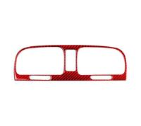 Pour VW Pour Golf 6 Gti R MK6 2008-2012 Autocollants Décoratifs Pour Cadre De Grille D'aération Centrale Intérieure POMPOMPUR(Carbon fiber RED)