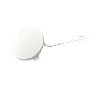 pour VW pour Golf 6 MK6 2009 2010 2011 2012 2013 5K0 807 241 5K0807241 Couvercle D'attelage Remorque Pare-Chocs Avant Couvercle Crochet Traction POMPOMPUR(Blanc)
