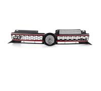 Pour VW Pour Golf 6 MK6 2009- 2013 Calandre Pare-chocs Avant | Grille Pare-choc Avant Grille De Course Pour Centre De Voiture En Nid D'abeille(Red Line)