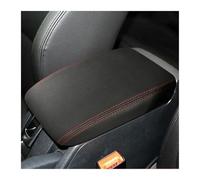 Pour VW pour Golf 6 MK6 2010 09-12 Accoudoir voiture Boîte Console centrale Couvercle Accoudoir Housse Accessoires intérieurs Housse en cuir(Black Red)