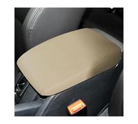 Pour VW pour Golf 6 MK6 2010 09-12 Accoudoir voiture Boîte Console centrale Couvercle Accoudoir Housse Accessoires intérieurs Housse en cuir(Beige)