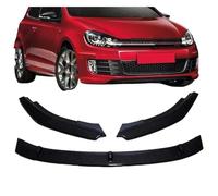 pour VW pour Golf 6 MK6 pour GTI pour GTD R R20 2008-2012 2013 Diffuseur Pare-Chocs Avant Becquet Canard Kits Carrosserie Réglage ABS 3 Pièces Voiture Front Spoilers Lip(Type A Carbon Look)