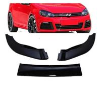 pour VW pour Golf 6 MK6 pour GTI pour GTD R R20 2008-2012 2013 Diffuseur Pare-Chocs Avant Becquet Canard Kits Carrosserie Réglage ABS 3 Pièces Voiture Front Spoilers Lip(Type B Gloss Black)