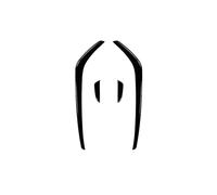 pour VW pour Golf 7.5 GTI 2017 2018 2019 Aileron Avant Grille D'aération Latérale Garniture De Sortie d'air OOPUHKSY(Glossy Black)