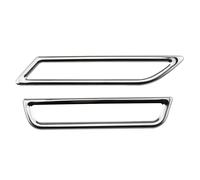 Pour VW Pour Golf 7/7.5 MK7 Conduite À Gauche 2013-2019 2 Autocollants De Garniture Pour Grille D'aération Climatisation(Stainless steel)