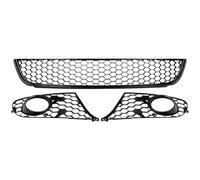 Pour VW Pour Golf Pour Jetta MK6 2009-2013 Cache-feux Antibrouillard Inférieur Avant Avec Grille De Radiateur Alvéolée Accessoires Auto