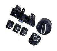 Pour VW Pour JEtta 6 Pour Golf Maître Fenêtre Commande Interrupteur Miroir Phare Antibrouillard Bouton Ensemble Pour GTI 5 Pour Tiguan Pour Passat B6 CC Interrupteur Leve Vitre
